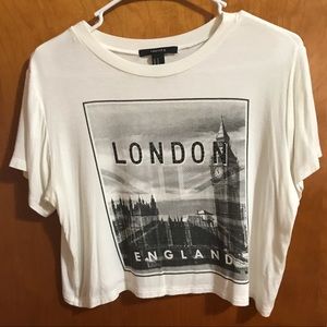 London Graphic Crop Top